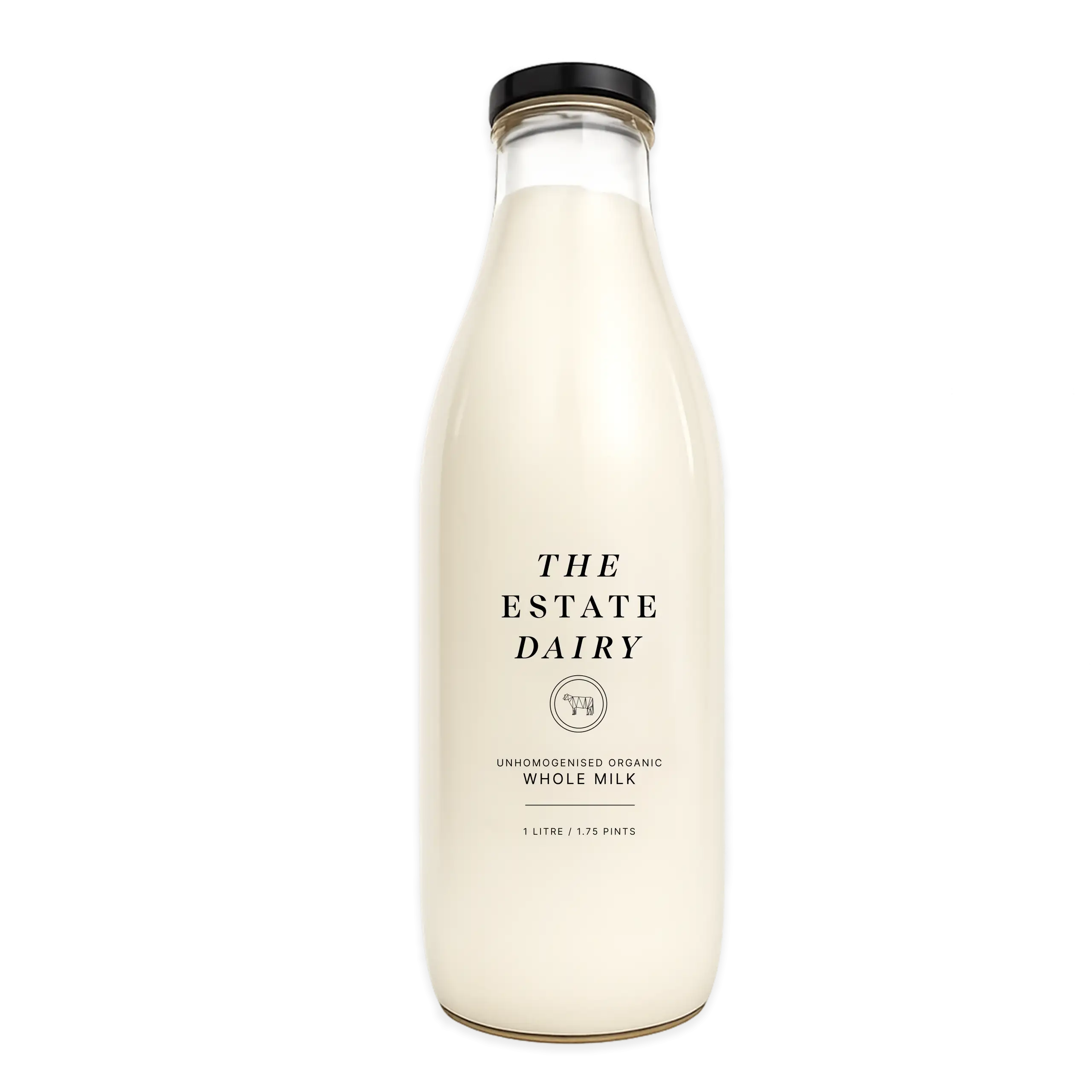 1 litre bottle of the estate dairy milk